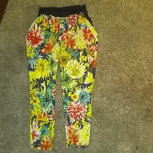 Silk like mid calve pants